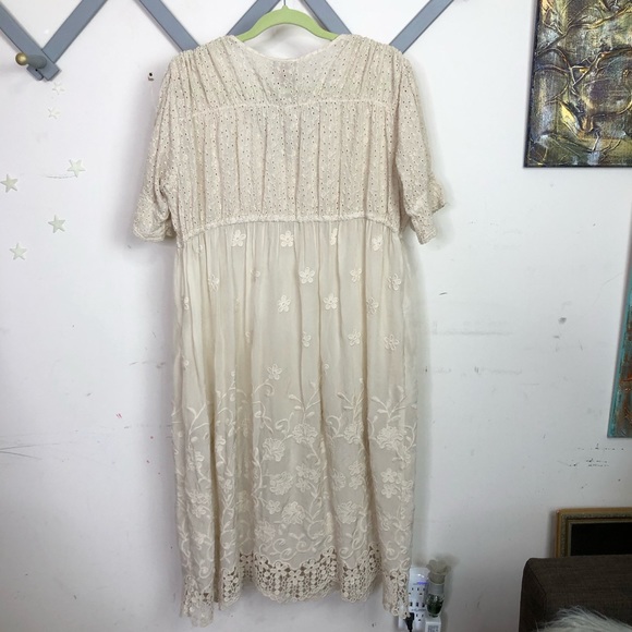 Johny Was Ambre embroidered BoHo cut out dress - Picture 12 of 12